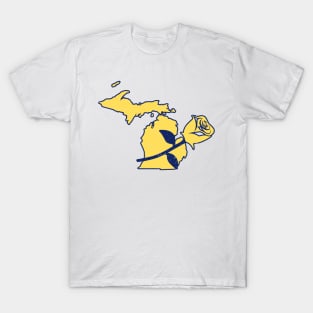 michigan rose jj mccarthy T-Shirt